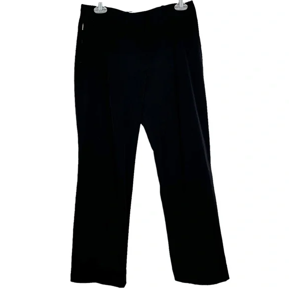 Jil Sander $795 Pleat Cuff Black All Season Casual Dress Pant Trousers Womens 36 - Picture 2 of 13
